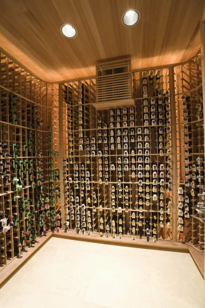 Beautiful basement wine cellar